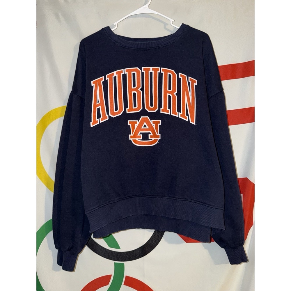 Pressbox Auburn Tigers Sweatshirt XL Cropped Football